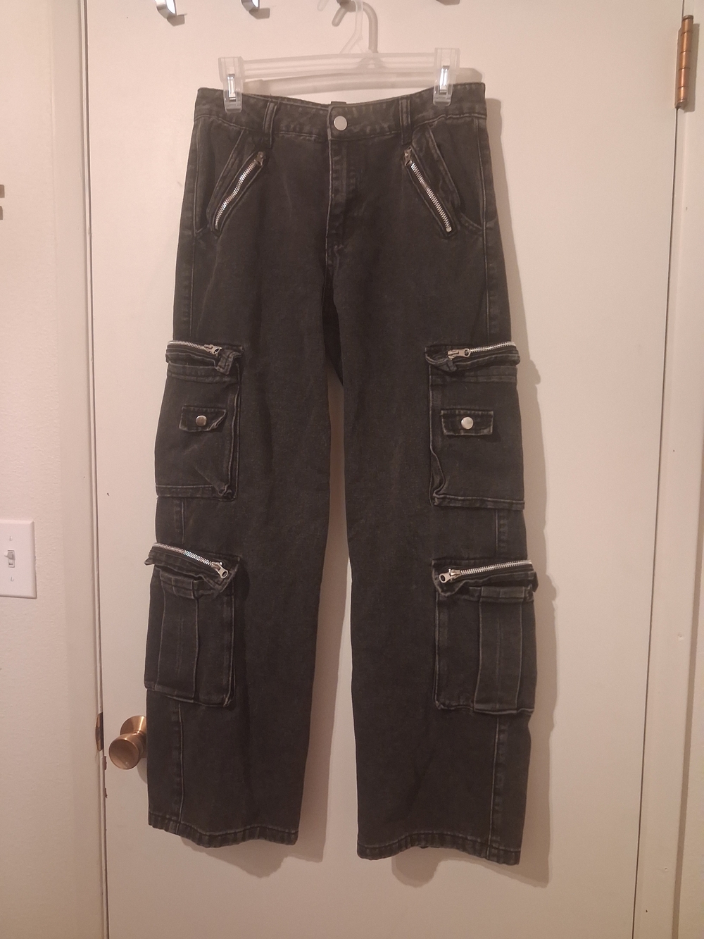 Black Cargo Utility Pants - Juniors